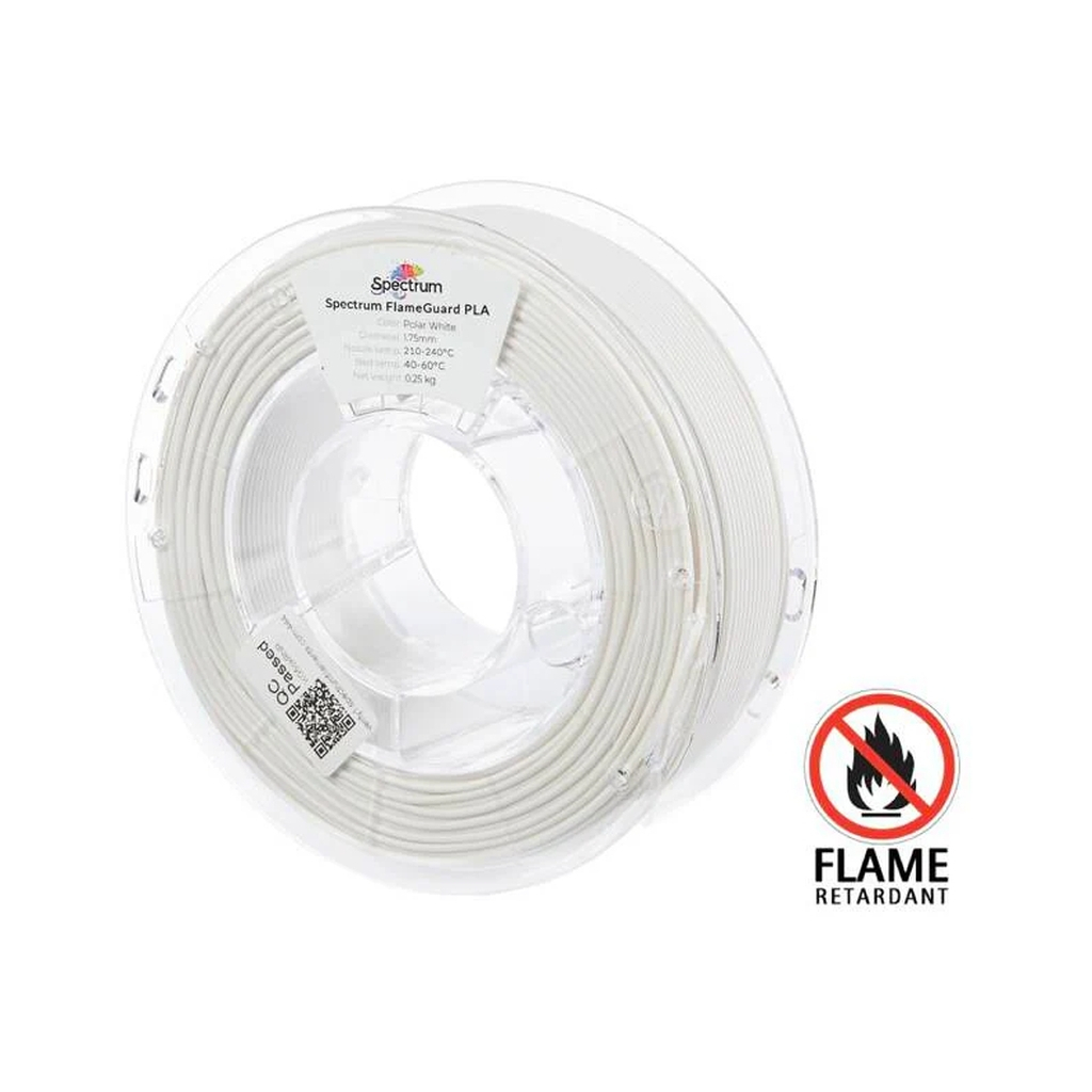 Пластик для 3D-принтера Spectrum PLA FlameGuard 1.75mm 0.25kg White, Polar (81448)