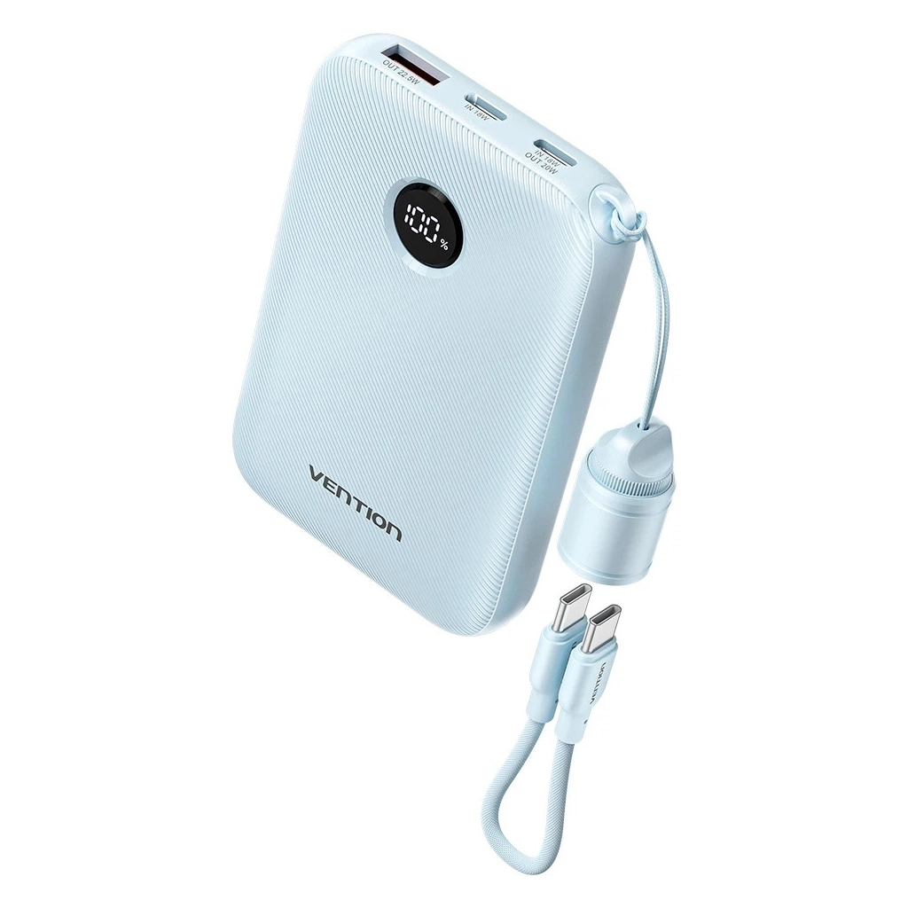 Повербанк Vention 20000mAh, 22.5W, PD, QC, Blue (FKBL0-C) Повербанк Vention 20000mAh, 22.5W, PD, QC, Blue (FKBL0-C)