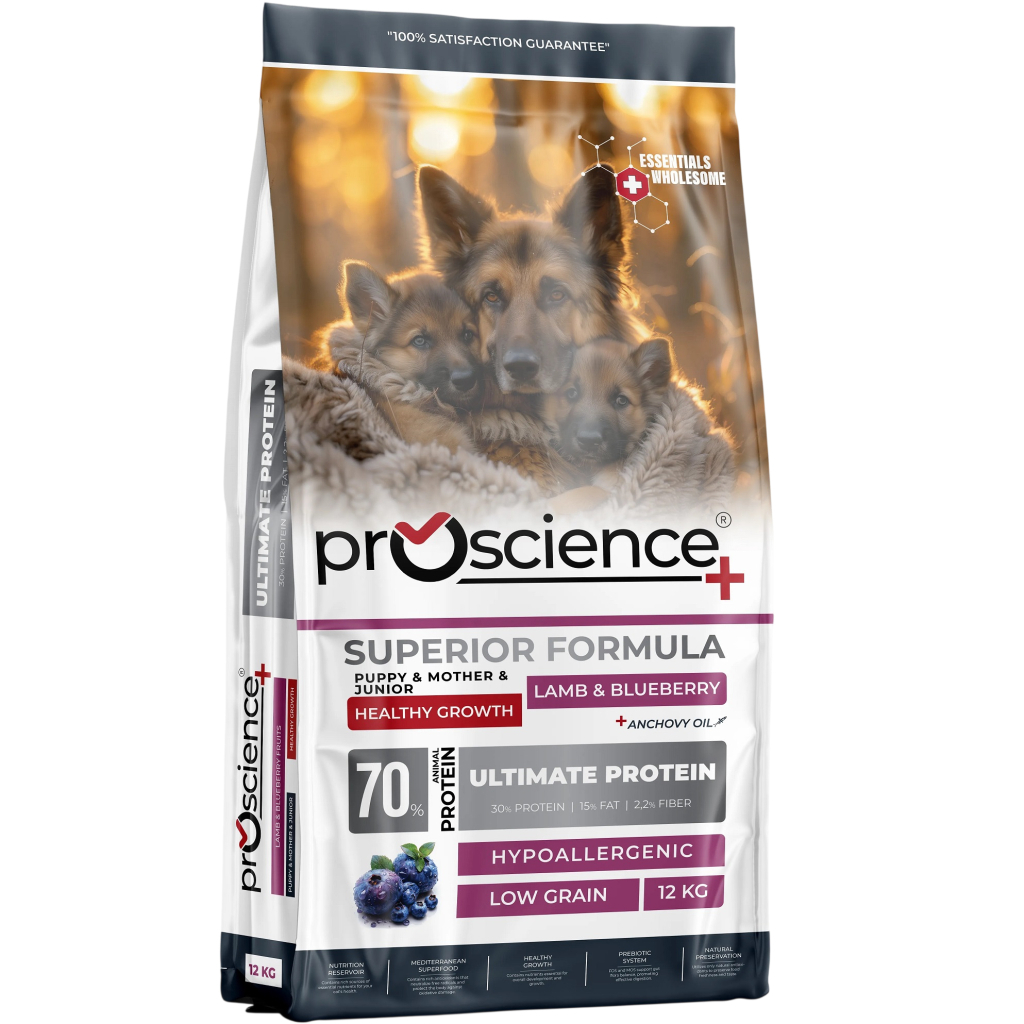 Сухий корм для собак ProScience Puppy&Mother Lamb & Blueberry 12 кг (8694686407677)