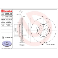 Brembo brake disc 09.B266.11