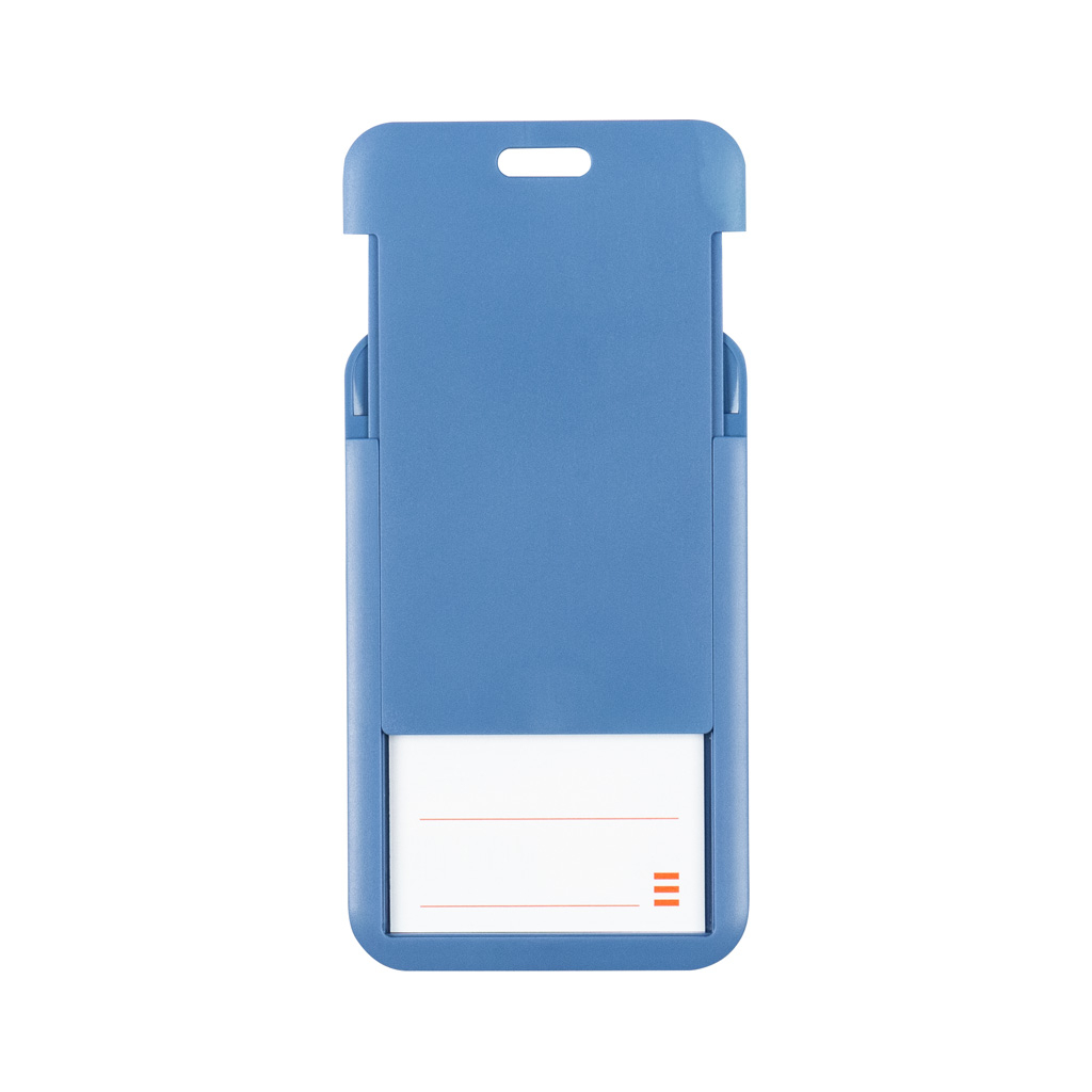 Бейдж Axent слайдер вертикальний, 54х85мм , димчастий синій (4500V-02-A)