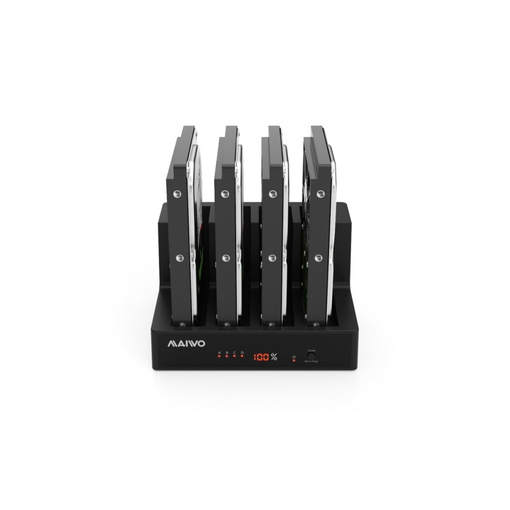 Док-станція для накопичувачів Maiwo 4*HDD 2,5"/3,5" SATA/SSD USB3.0 (K3094A)