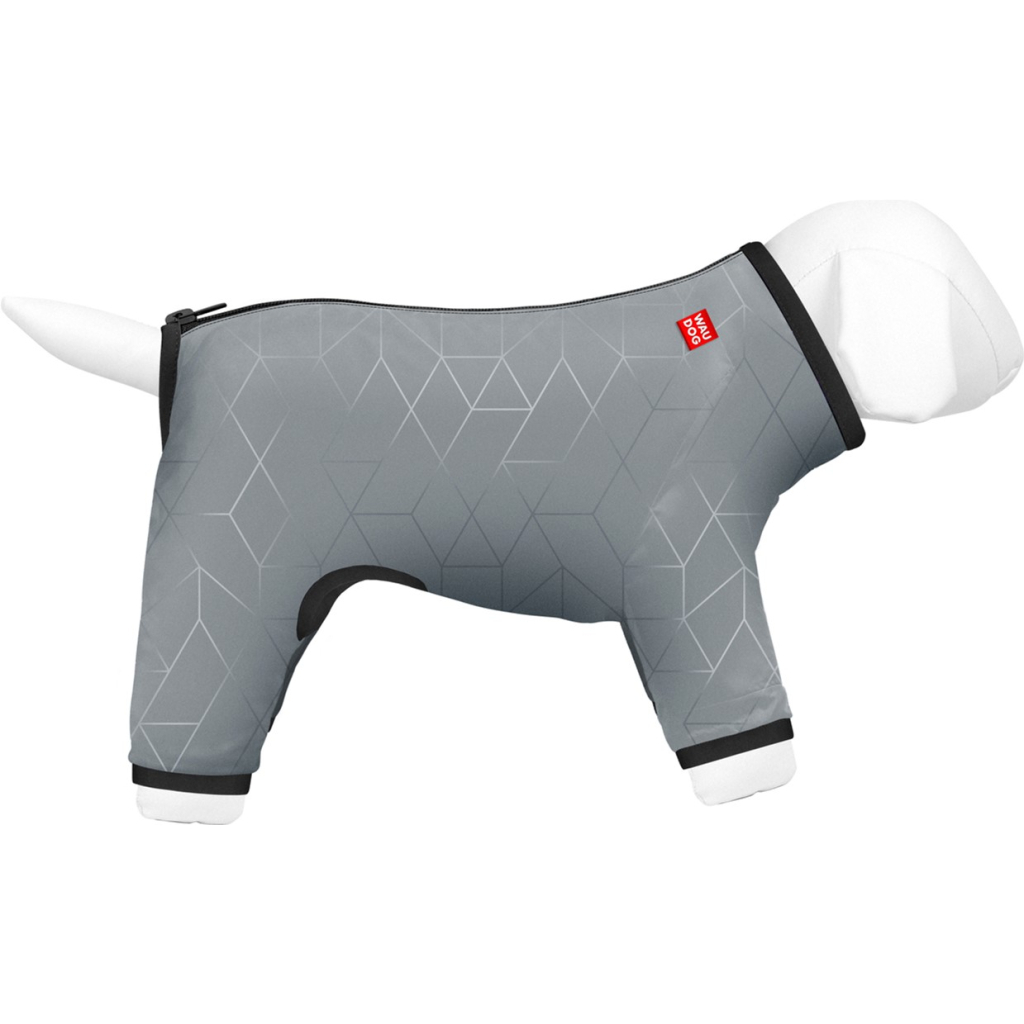 Дощовик для тварин Collar WAUDOG Clothes світловідбивний M47 В 69-72 см, З 47-50 см (5431)