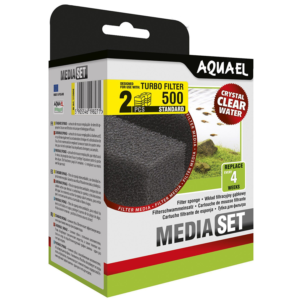 Наповнювач для акваріумного фільтра AquaEl Turbo Filter 500 л/год 2 шт (5905546198271)