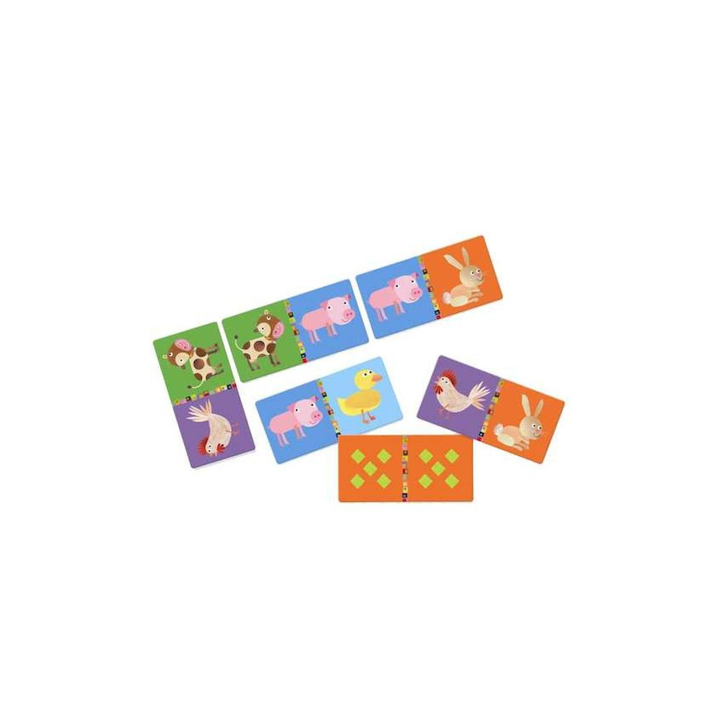 Настільна гра Djeco Дитяче доміно. Ферма (DJ08158)