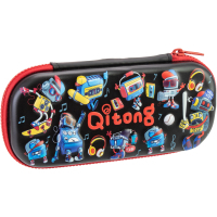 Cool For School pencil case 1 compartment with an organizer black (QT-5772-Black)