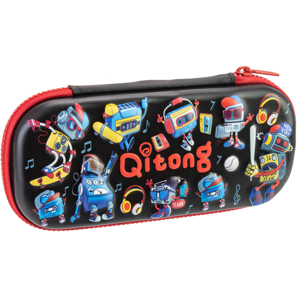 Пенал Cool For School 1 відділення з органайзером чорний (QT-5772-Black) Пенал Cool For School 1 відділення з органайзером чорний (QT-5772-Black)