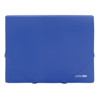 Folder with rubber bands Economix A4 texture "diamond", blue (E31601-02)