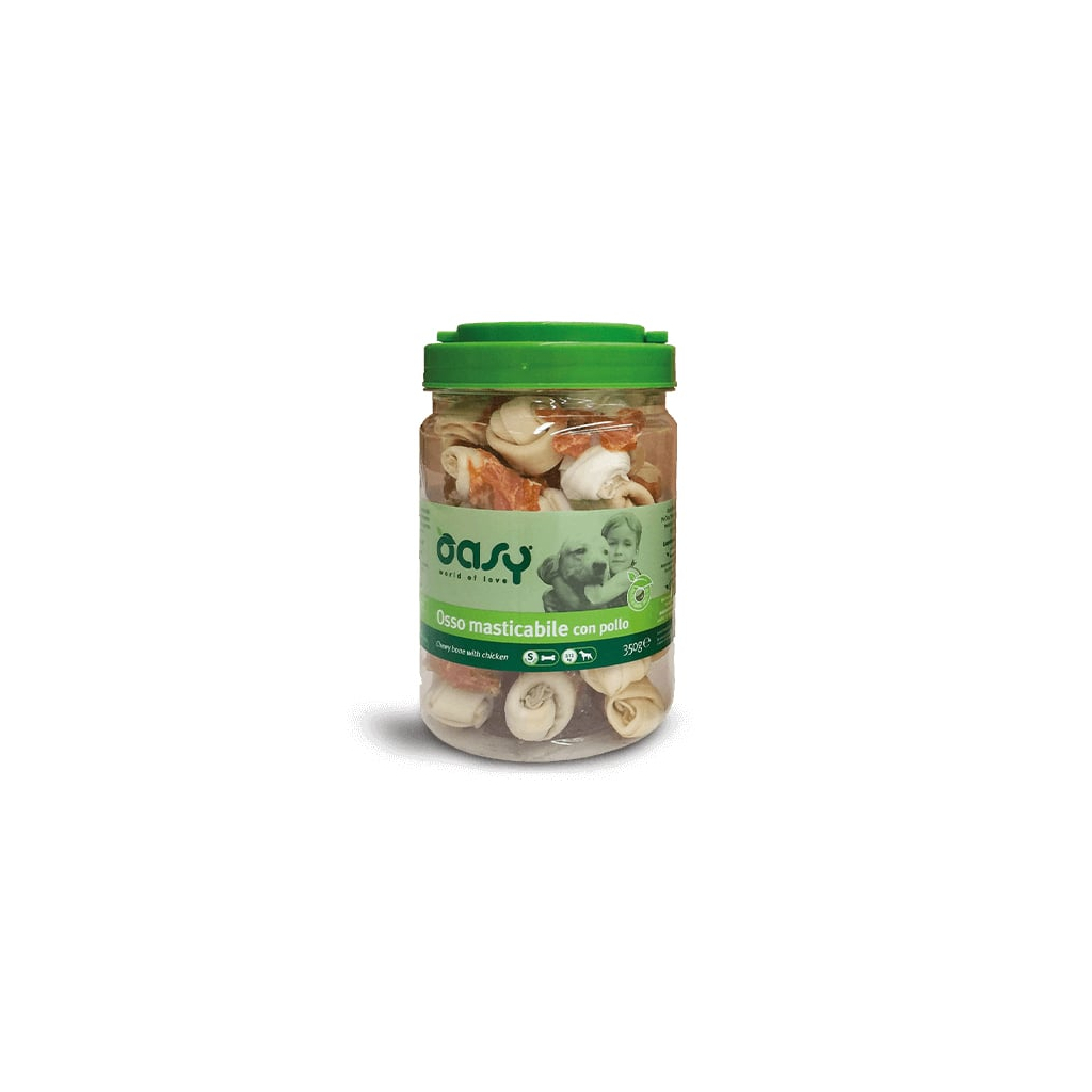Ласощі для собак OASY Chewy Bone курка -S- 350 г (8053017343662)