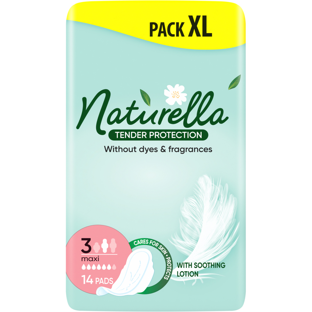 Гігієнічні прокладки Naturella Ніжний Захист Maxi (Розмір 3) 14 шт. (8700216045346)