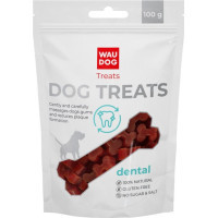 Ласощі для собак WAUDOG Treats Стоматологічна кісточка зі смаком курки маленька 100 г (4453)