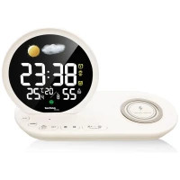 Настільний годинник Technoline Wireless Mobile Charging White (DAS302479)