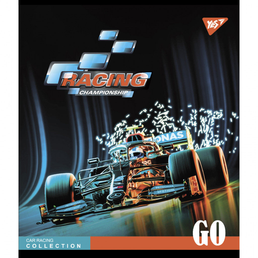 Зошит Yes А5 Racing championship 48 аркушів лінія (766881)
