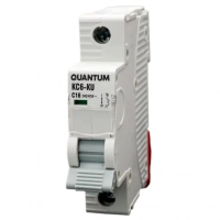 Автоматичний вимикач Quantum 1п С 10А MCB 6kA (2605 / KC6-K/ C/1P/10A-6k)