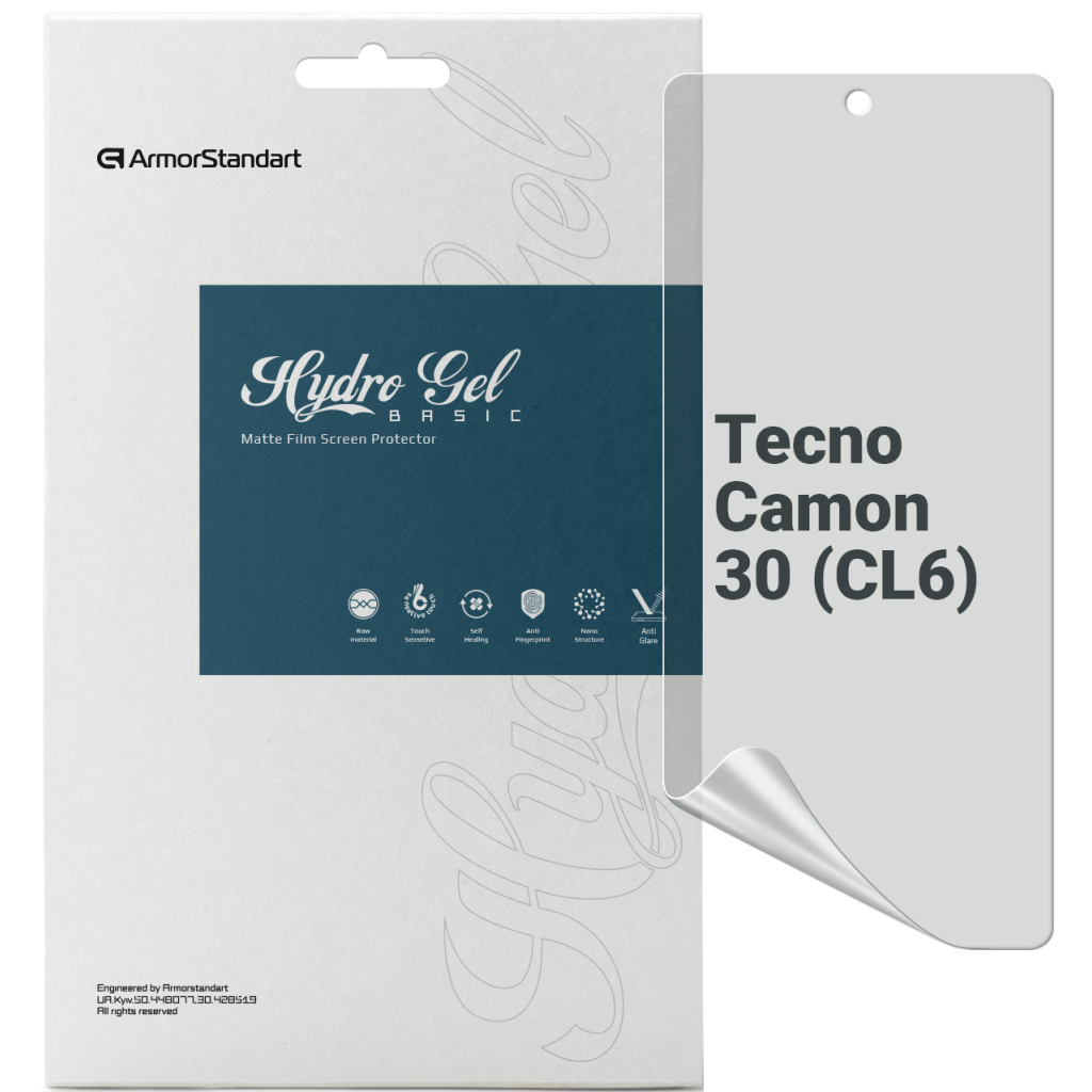 Плівка захисна Armorstandart Matte Tecno Camon 30 (CL6) (ARM77136)