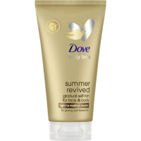 Автозасмага Dove Body Love Summer Revived Крем-лосьйон для обличчя та тіла Від світлого до середнього 75 мл (8720181385995)