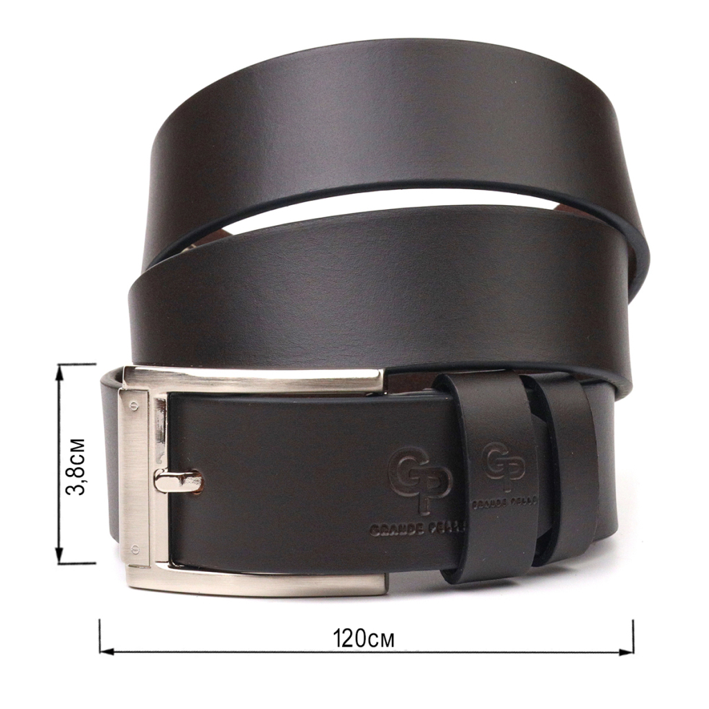 Ремінь Grande Pelle З натуральної шкіри Коричневий (21461)