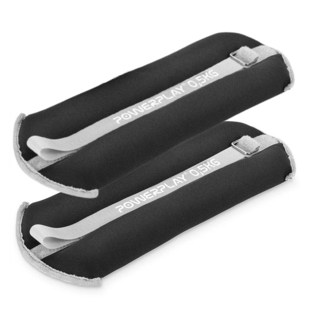 Обважнювач PowerPlay PP-4349 Ankle/Wrist Weights 0,5 х 2 шт Чорні (PP_4349_Black_0.5)