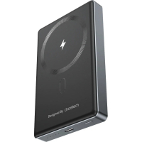 Батарея універсальна Choetech Magnetic Wireless 10000mAh 20W, PD, Qi-15W, USB-C In/Out, Ultra-thin, Black (B739-CCBK)