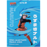 Kite colored paper A4 neon Naruto (10 sheets/ 5 colors) (NR24-252)