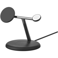 Зарядний пристрій Belkin 3in1 Magnetic Adjustable Pad Qi2 15W Black (WIZ023VFBK)