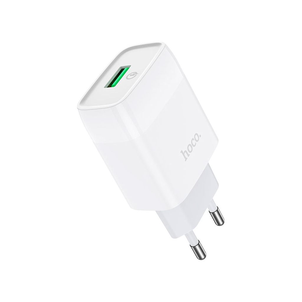 Зарядний пристрій HOCO C72Q Glorious USB QC3.0 18W White (6931474732514)