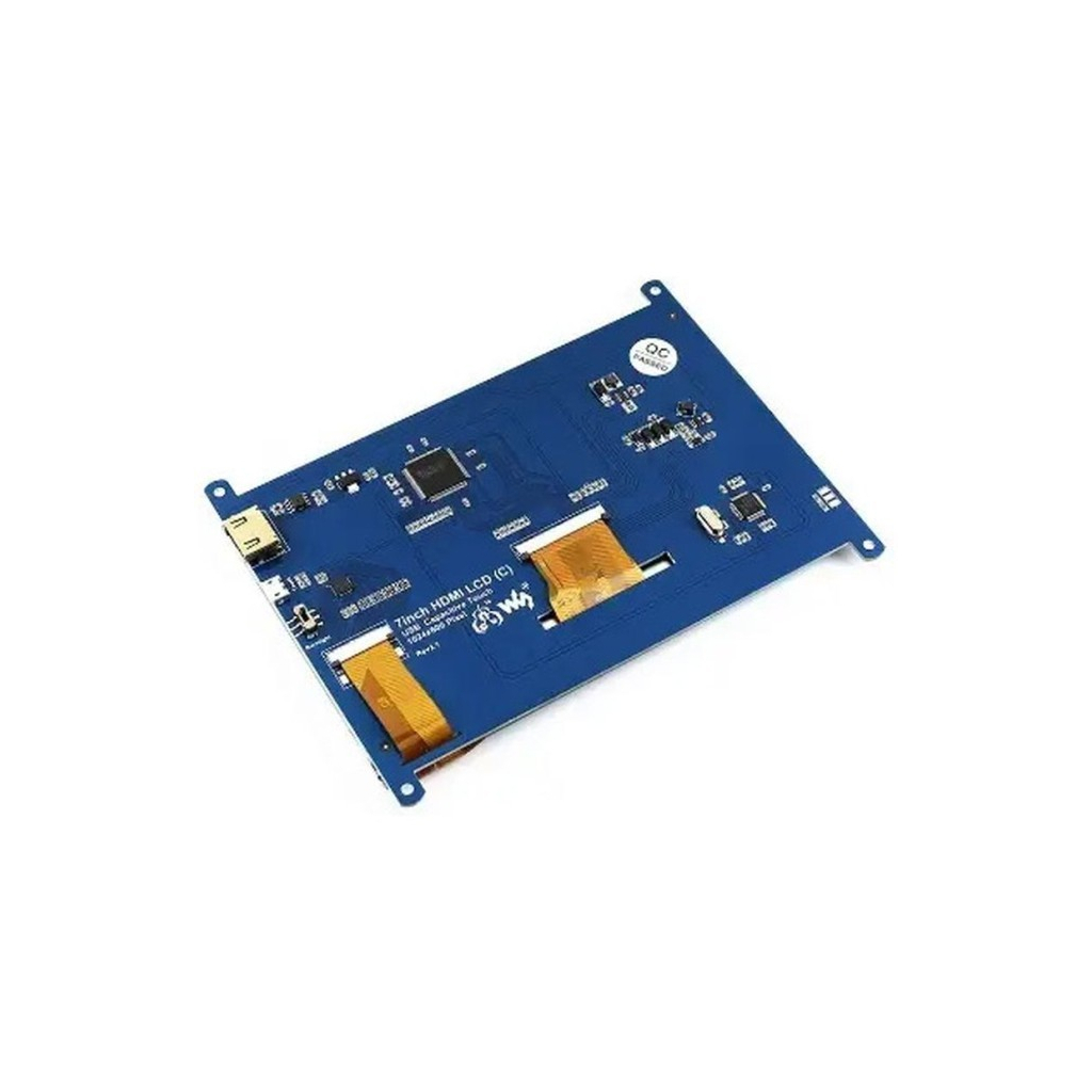 Екран для Мікро ПК Waveshare Екран Waveshare 7" 1024x600 LCD IPS Capacitive TS HDMI для Raspberry Pi (RA420)