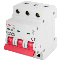 Automatic switch E.NEXT 3-pin e.mcb.stand.  6A C ( 4.5kA) (s002029)