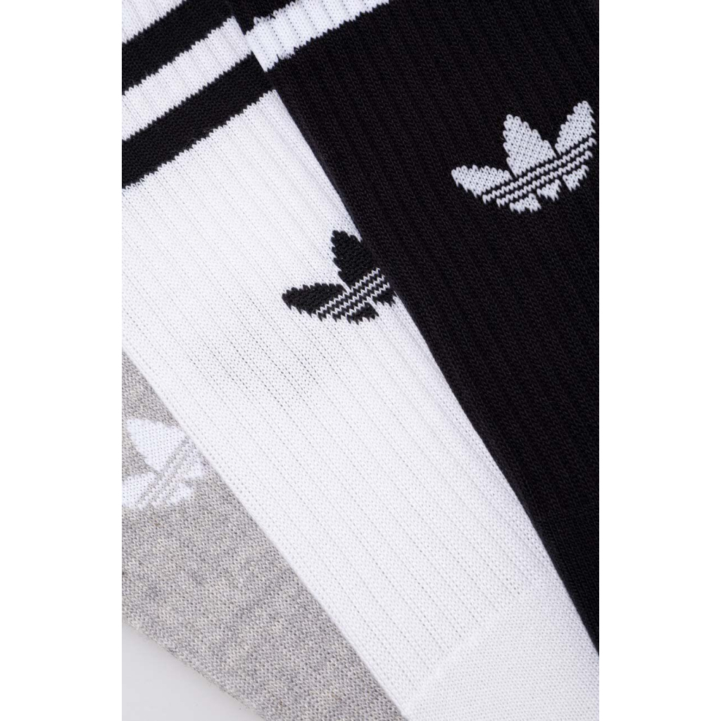 Шкарпетки Adidas Solid Crew Sock IU2653 3P білий, чорний, сірий XL (46-48) (4066757431777) Шкарпетки Adidas Solid Crew Sock IU2653 3P білий, чорний, сірий XL (46-48) (4066757431777)