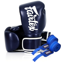 Fairtex BGV14 Blue 12oz Boxing Gloves (Bandages Included) (BGV14_12oz_Blue)