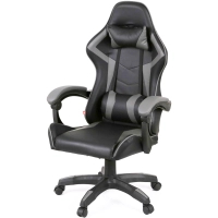 Крісло ігрове Аклас Бешкет ANF підліткове Чорний (PU-чорний/сірий) (00160338)