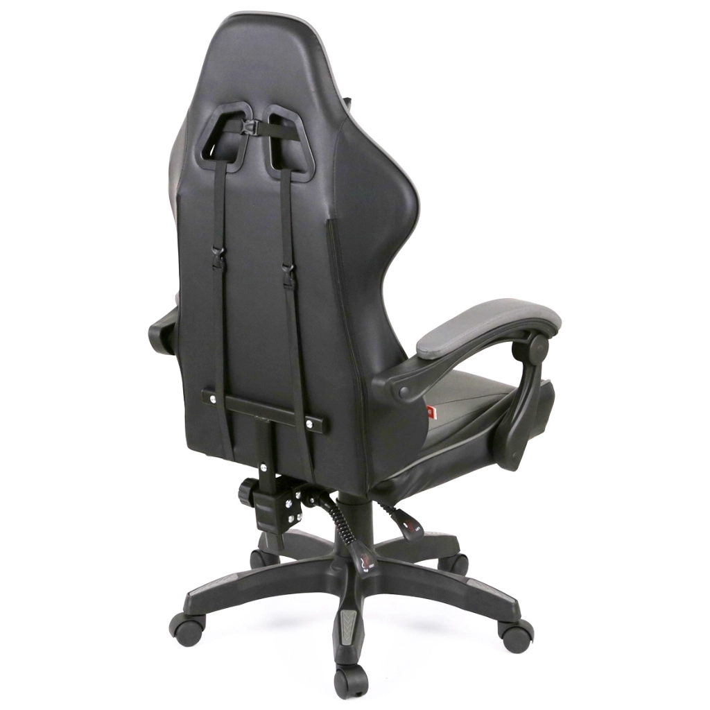 Крісло ігрове Аклас Бешкет ANF підліткове Чорний (PU-чорний/сірий) (00160338)