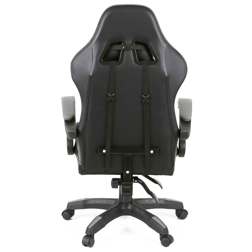 Крісло ігрове Аклас Бешкет ANF підліткове Чорний (PU-чорний/сірий) (00160338)