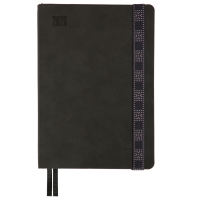 Тижневик Leo planner А5 датований 2026 "Voyage", м‘який, графітовий, 368 сторінок (252695)