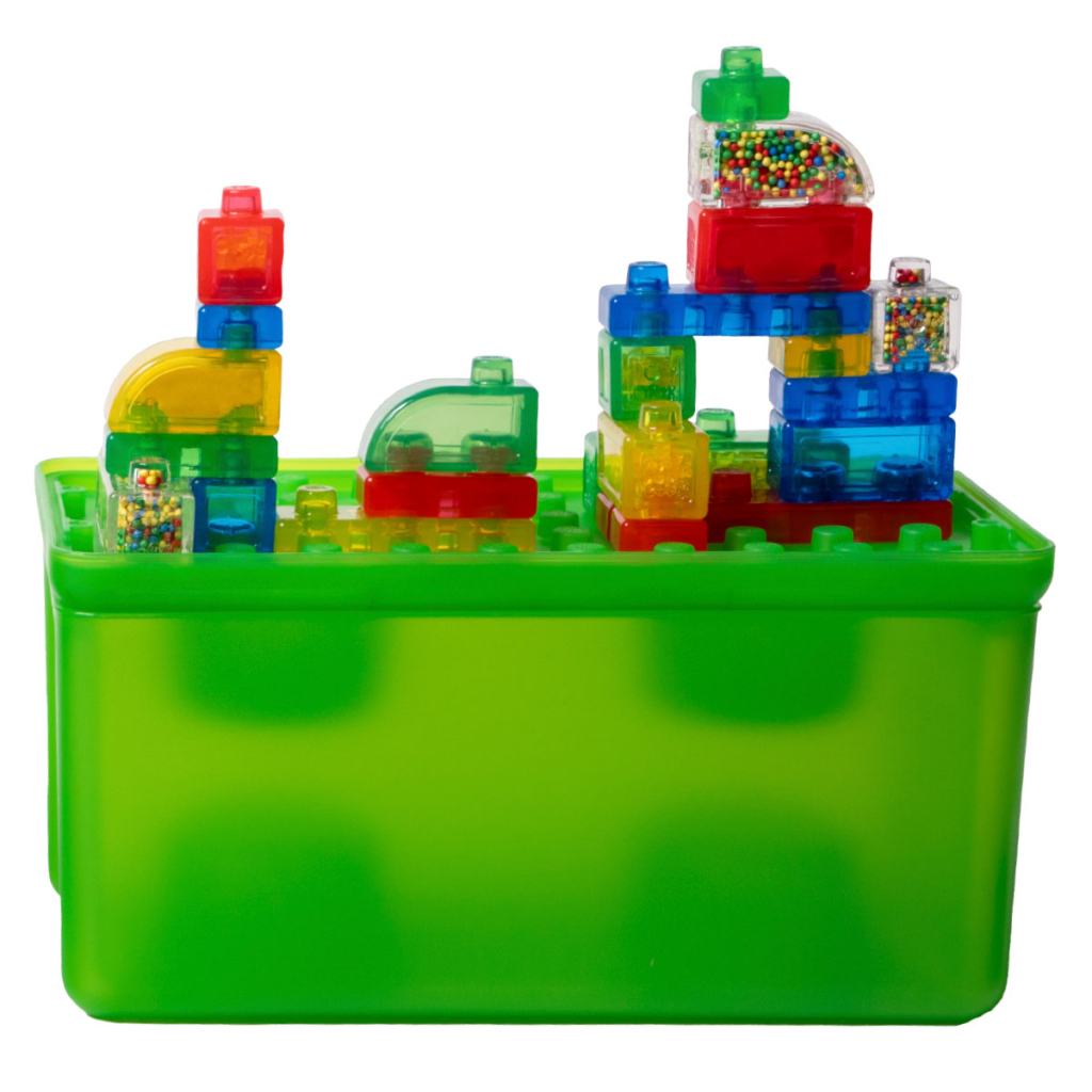 Конструктор Jelly Blox Сенсорний - В кейсі 2 в 1: будуй-складай (931693)