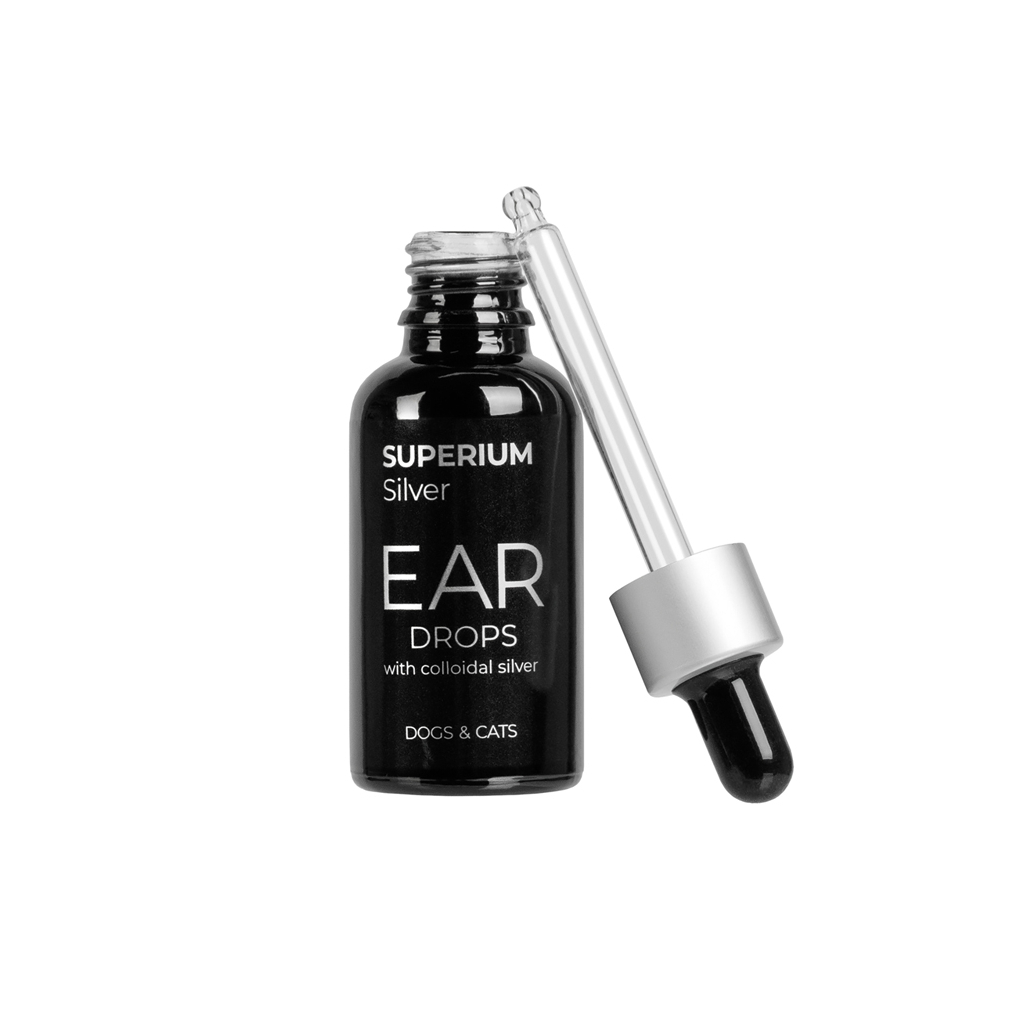 Краплі для тварин Superium Сільвер вушні з колоїдним сріблом для котів та собак 30 мл (9105) Краплі для тварин Superium Сільвер вушні з колоїдним сріблом для котів та собак 30 мл (9105)