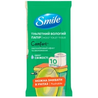 Toilet paper Smile Comfort Moist 10 sheets (4823071666007)