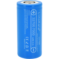 Акумулятор 32700 LiFePO4, 7000mah (6500-7000mah, 30A, 3.2V (2.5-3.65V), Blue, PVC Liitokala (32700 / Lii-70A)
