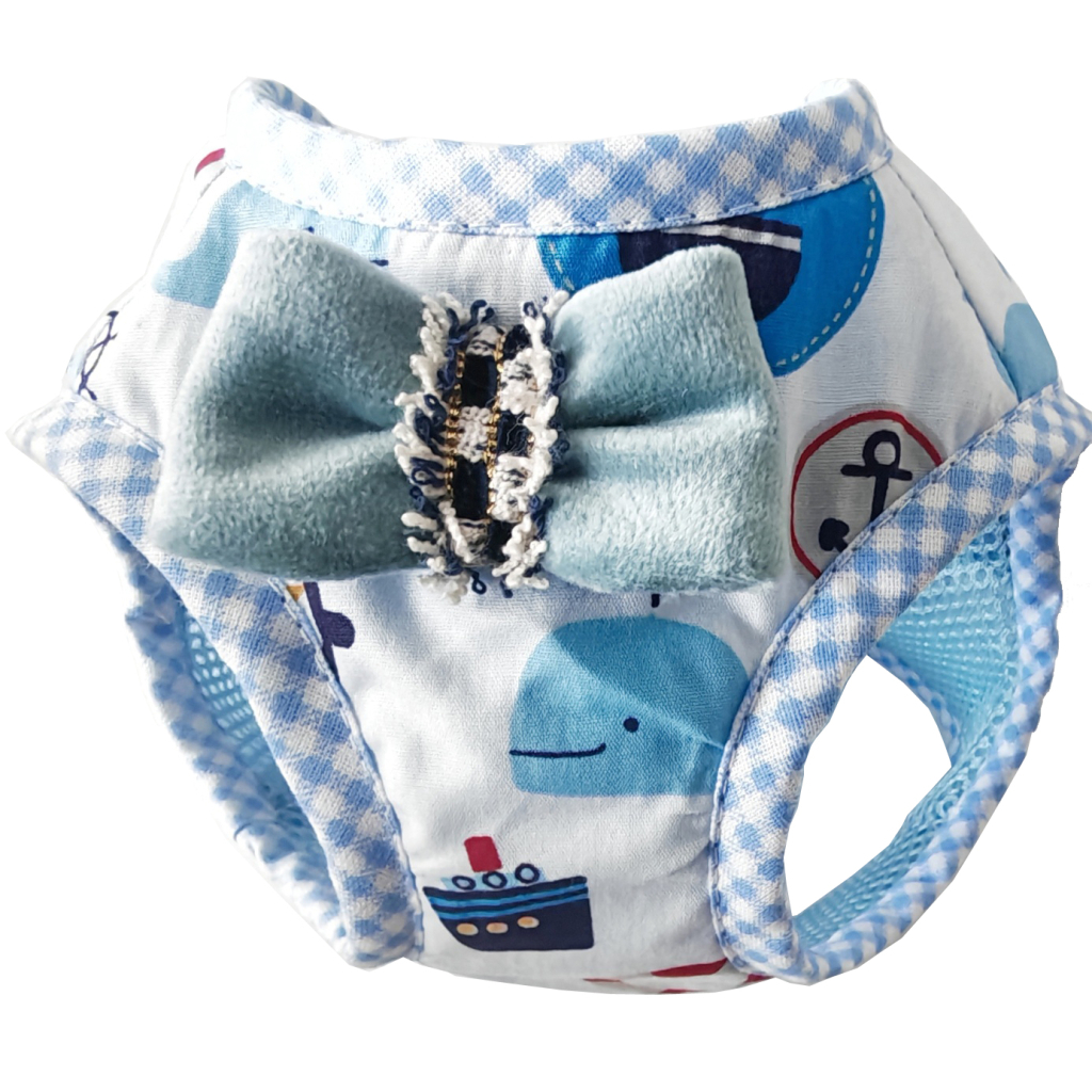 Шлея для собак Chloe's Home Florida marine M синя (CLH2652)