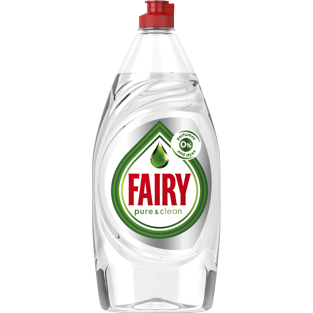 Засіб для ручного миття посуду Fairy Pure & Clean 900 мл (8006530111522)