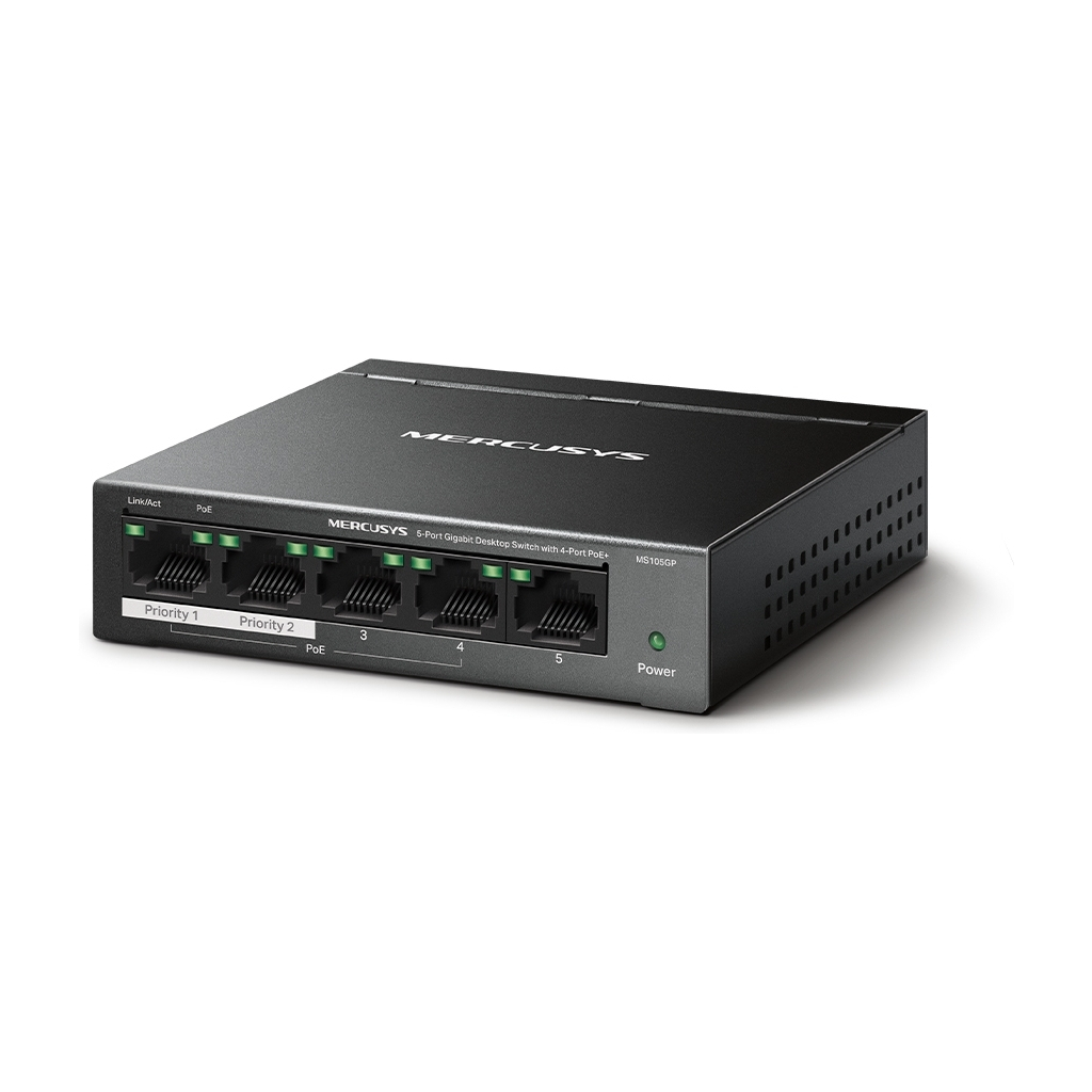 Комутатор мережевий Mercusys MS105GP