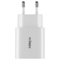 Зарядний пристрій Globex 2xUSB 12W FastPower white (12WAC)