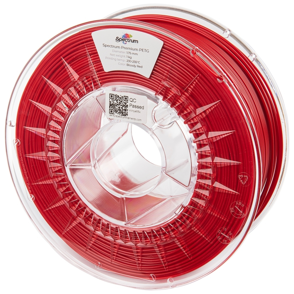 Пластик для 3D-принтера Spectrum PET-G Premium 1.75mm BLOODY RED 1kg (80059)