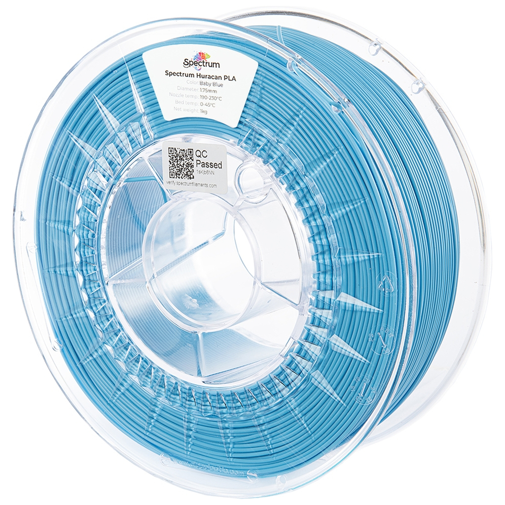 Пластик для 3D-принтера Spectrum PLA Huracan PLA 1.75mm 1kg BABY BLUE (80920)