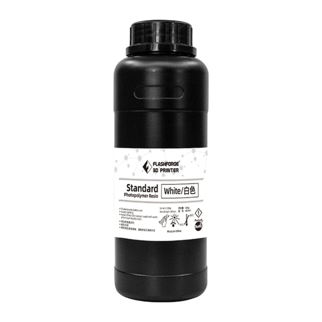 Фотополімерна смола Flashforge Resin Standart UV/LCD White 0,5kg (20001866001)