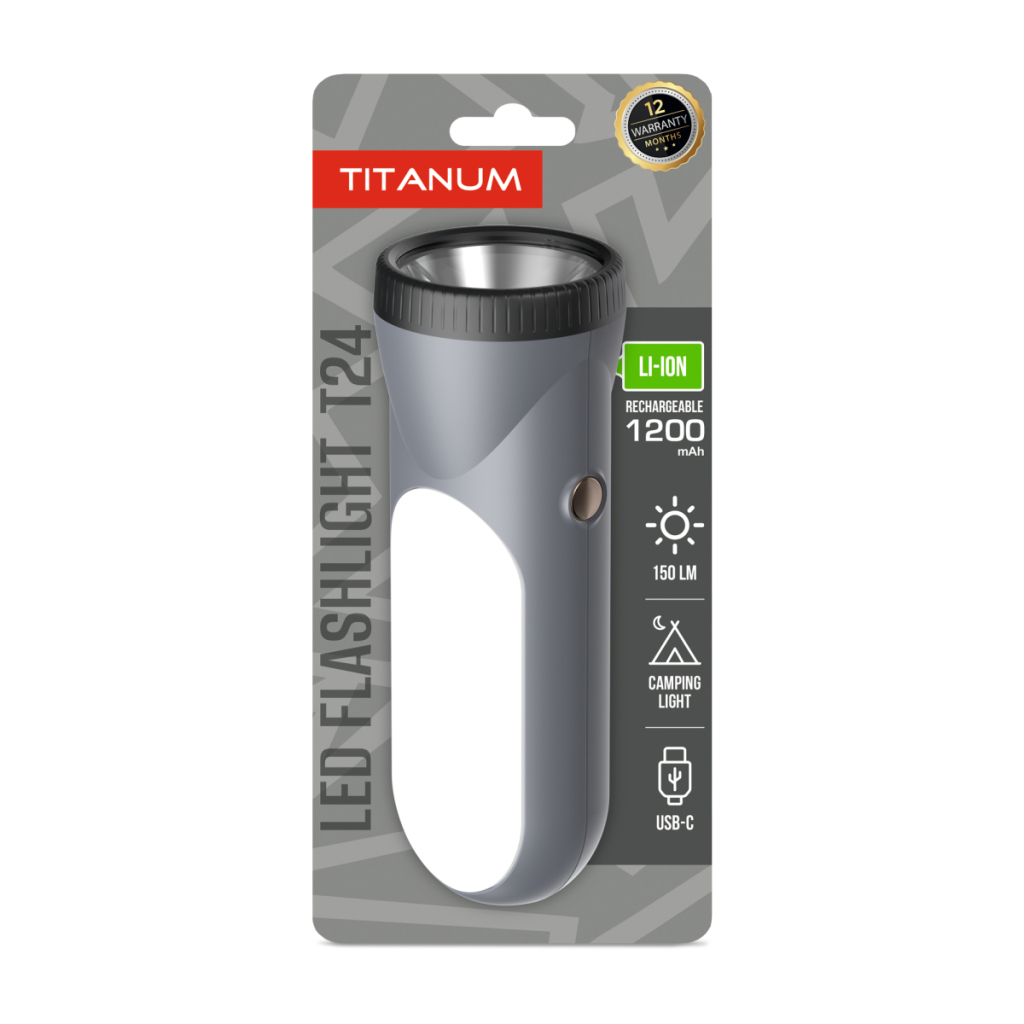 Ліхтар TITANUM 150Lm Gray (TLF-T24) Ліхтар TITANUM 150Lm Gray (TLF-T24)