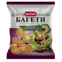 Сухарики Sultan пшеничні зі смаком креветки з кисло солодким соусом 70 г (slt.51219)