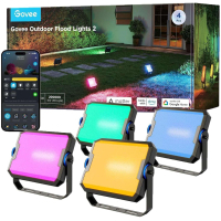 Світильник Govee H8057 Outdoor FLood Lights, 4шт, RGBICWW, WI-FI/Bluetooth, чорний (H8057C11)