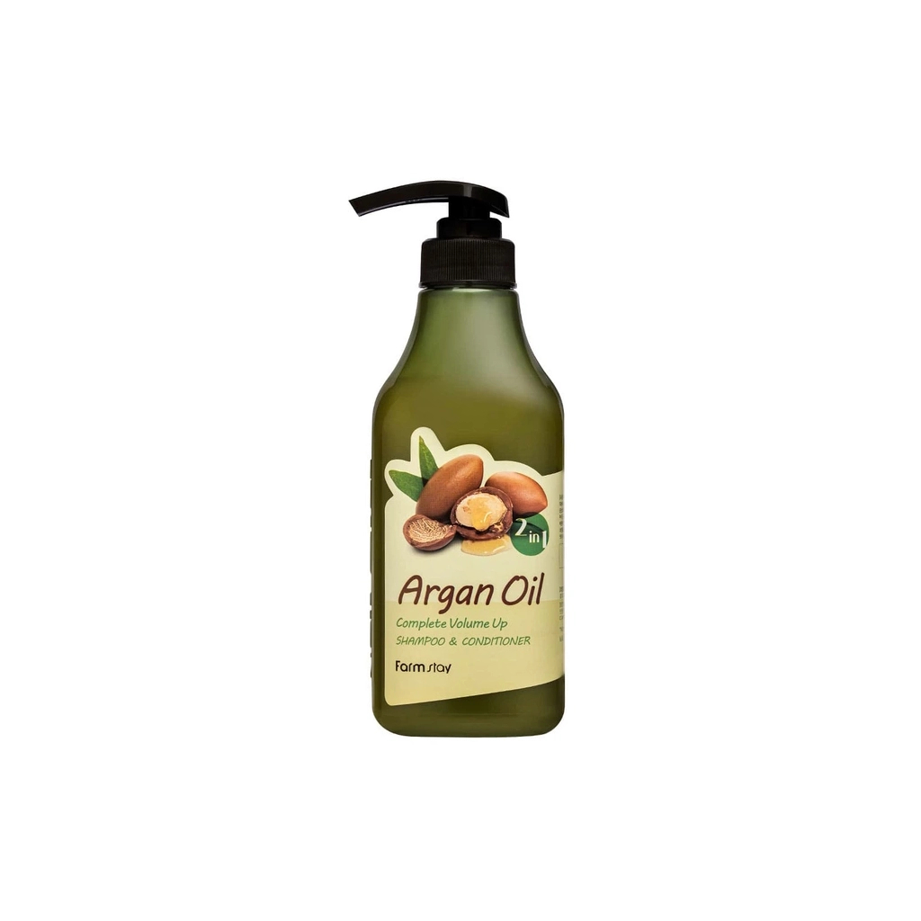 Шампунь FarmStay Argan Oil Complete Volume Up Shampoo And Conditioner 530 мл (8809595053659)
