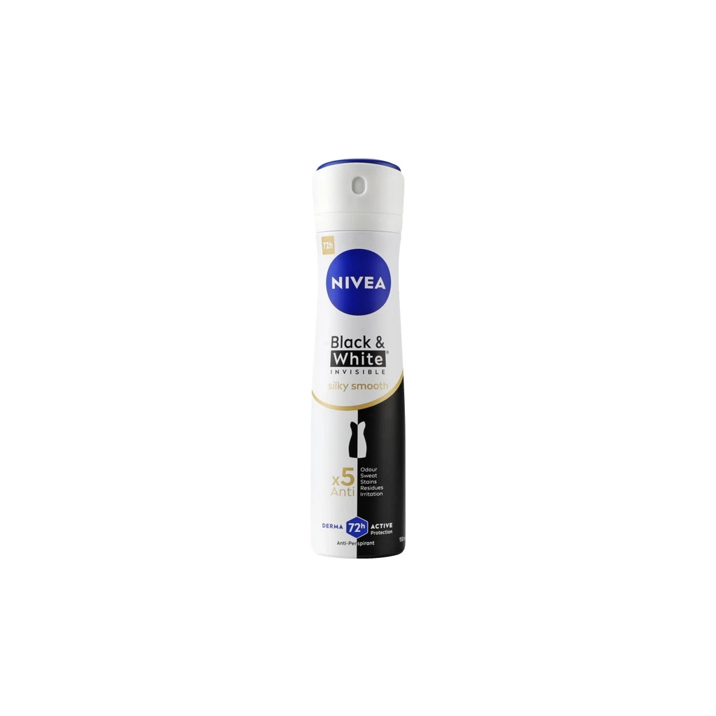 Антиперспірант Nivea Black & White Invisible Silky Smooth Anti-Perspirant 150 мл (5900017064000)